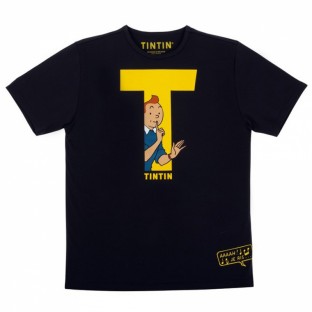 Camiseta Tintín T negra