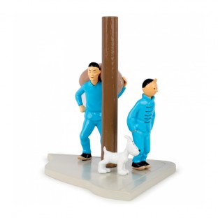 Figura metal Tintín y Milú...